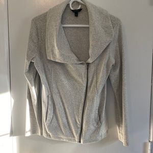 Banana Republic size small zip up grey sweater